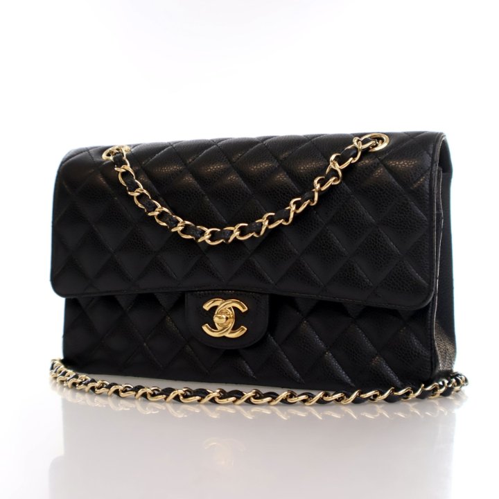 Chanel Medium Black Caviar Classic Double Flap Bag - Luxe Du Jour