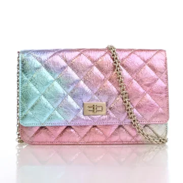 Chanel Metallic Aged Calfskin Reissue Wallet on Chain (WOC)