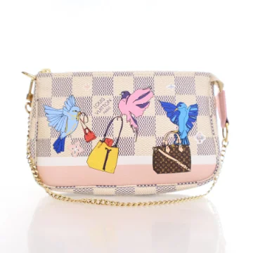 Louis Vuitton Damier Azur Christmas Animation Mini Pochette