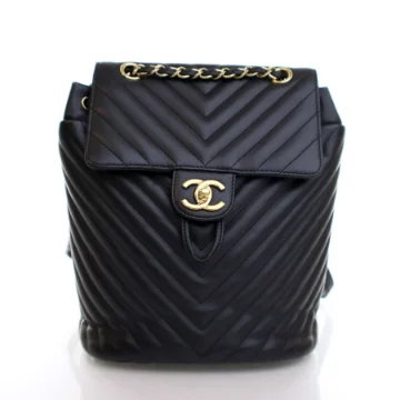 Chanel Black Lambskin Urban Spirit Backpack