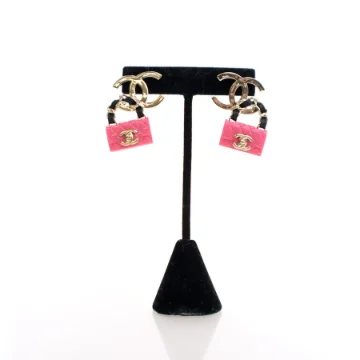 Chanel CC Handbag Drop Earrings