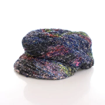 Chanel Tweed Paperboy Hat