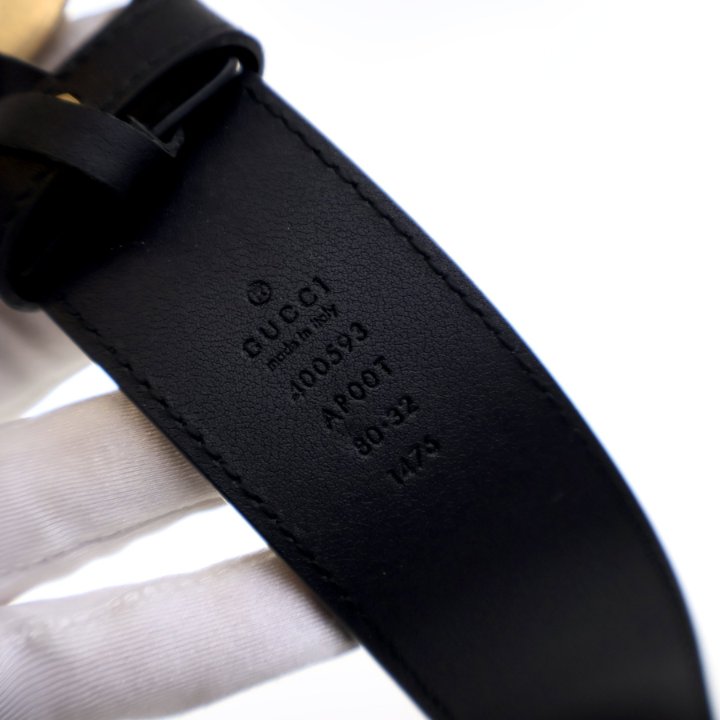 Gucci Calfskin GG Marmont Wide Belt Sz 80/32 - Luxe Du Jour display picture 2