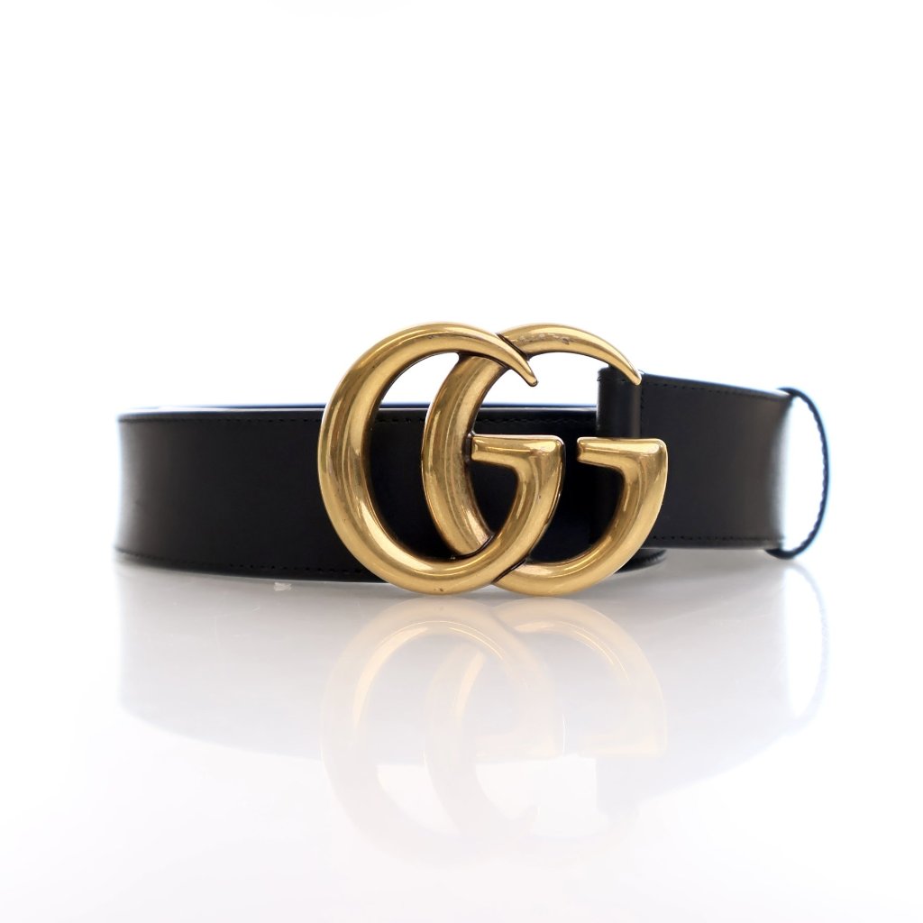 Gucci Calfskin GG Marmont Wide Belt Sz 80/32 - Luxe Du Jour display picture 1