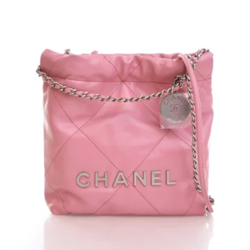 Chanel Mini Pink Calfskin Hobo 22