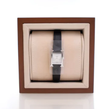 Hermes Black Heure H Watch Mini