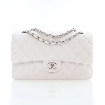 Chanel Medium White Caviar Classic Double Flap Bag