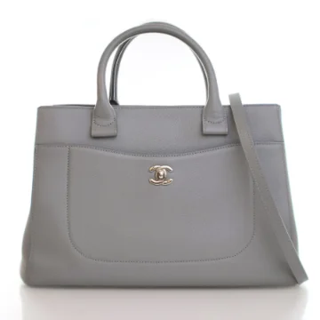 Chanel Small Grey Calfskin Neo Executive Tote