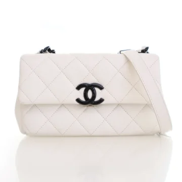 Chanel White Caviar My Everything Flap Bag