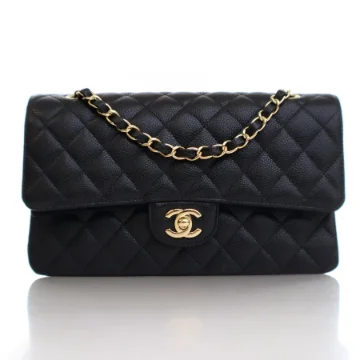 Chanel Medium Black Caviar Classic Double Flap Bag