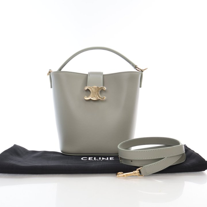 CELINE Louise レザーバケットバッグ Small 2vEOPXQpyzzAYVrlFJO4WW7qQmT_x7