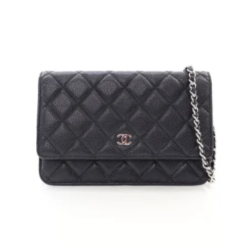 Chanel Black Caviar Wallet On Chain (WOC)