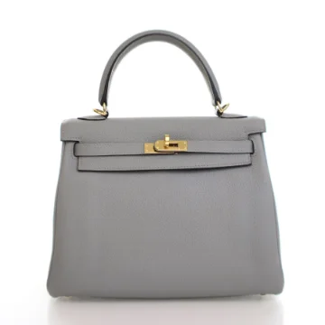 Hermes Gris Mouette Togo Kelly 25