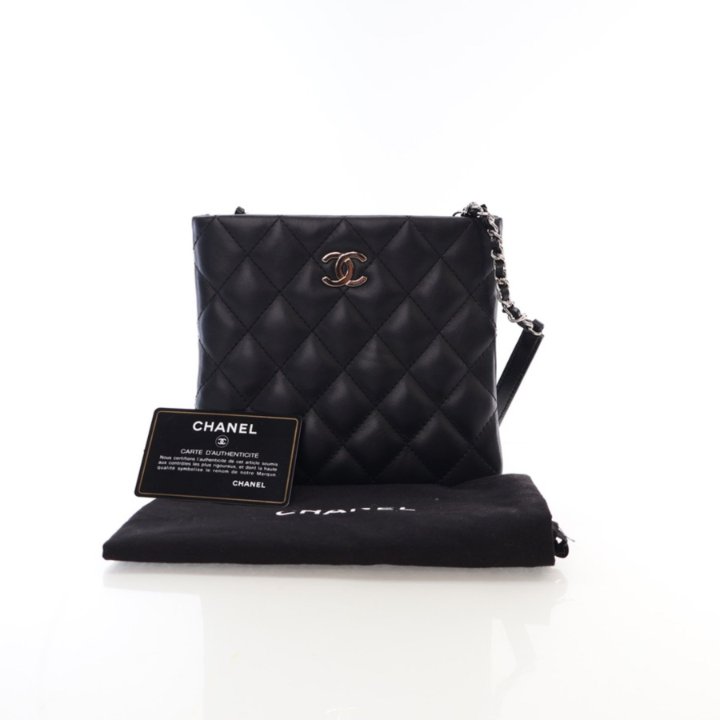 Chanel Black Lambskin Crossbody Bag - Luxe Du Jour