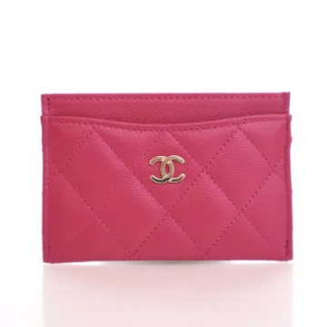 Chanel Pink Caviar Classic Card Holder