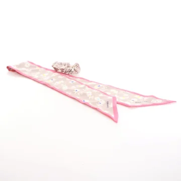 Chanel Silk Scrunchie and Twilly Hair Tie Set