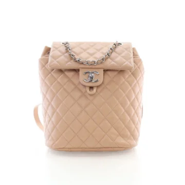 Chanel Small Beige Lambskin Urban Spirit Backpack