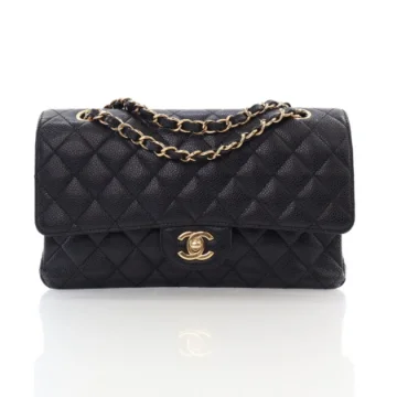 Chanel Medium Black Caviar Classic Double Flap Bag