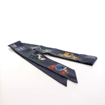 Hermes A Toute Berlin Embroidered Long Twilly