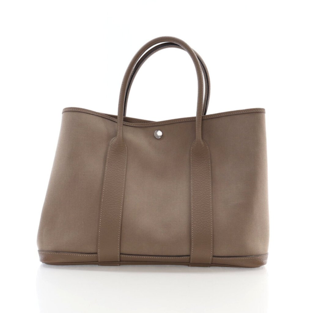 Hermes Etoupe Toile Garden Party 36 - Luxe Du Jour