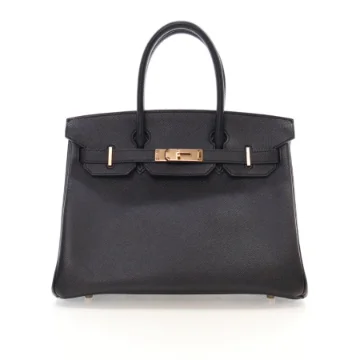 Hermes Noir Epsom Birkin 30