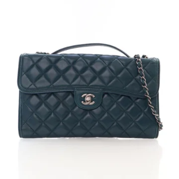 Chanel Medium Green Lambskin Citizen Flap Bag