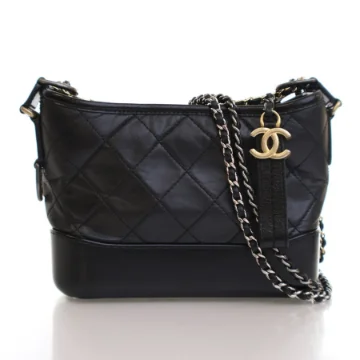 Chanel Small Black Calfskin Gabrielle Bag