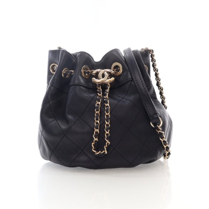 【CHANEL】ドローストリング・バケットバッグ★bucket bag★ CHANEL （新品・未使用品）シャネル ココマーク チェーン