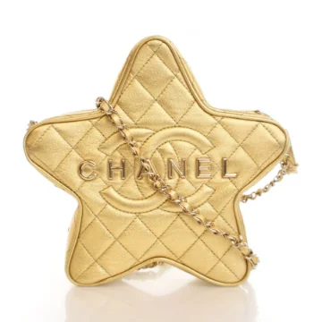 Chanel Gold Metallic Lambskin Walk Of Fame