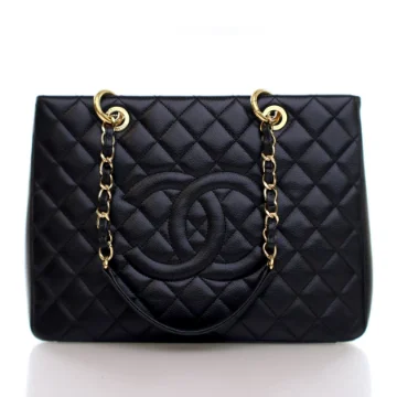 Chanel Black Caviar Grand Shopping Tote
