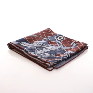 Hermes Cashmere Silk The Game Scarf 100