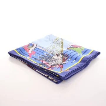 Hermes Pani La Shar Pawnee Wash Silk Scarf 90