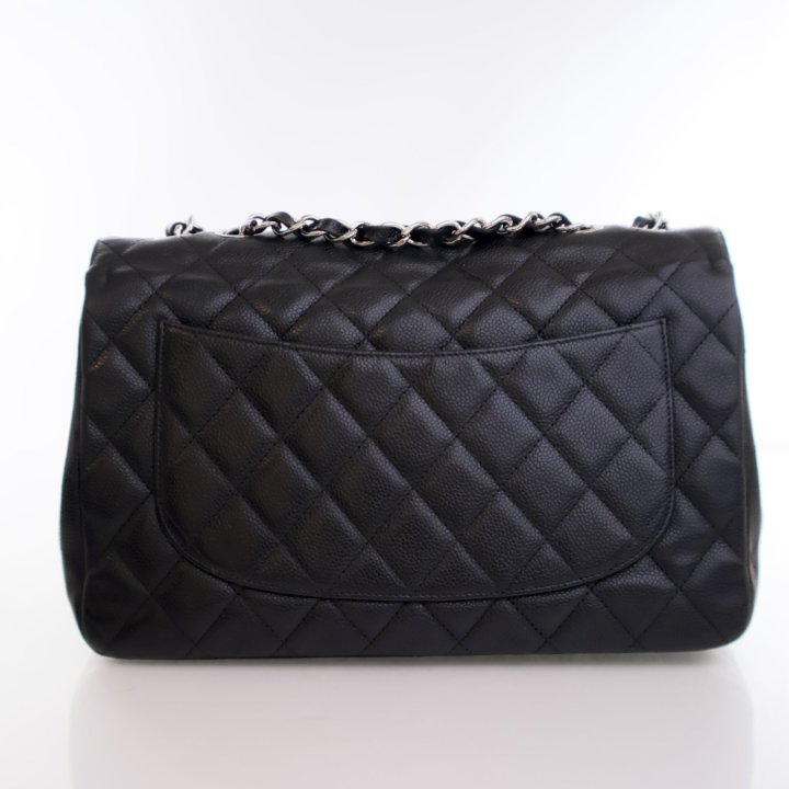 【ヴィンテージ】Rank:SS☆Chanel Black Classic Flap Jumbo Chanel So Black Classic Jumbo Double Flap Bag | eBay