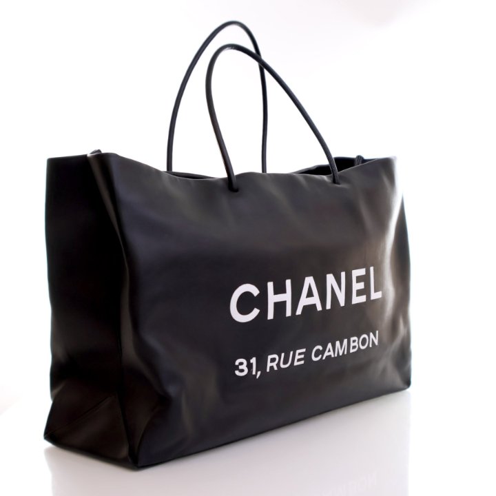 Chanel Large Black Calfskin Essential 31 Rue Cambon Tote - Luxe Du