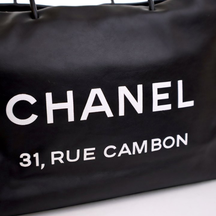 Chanel Large Black Calfskin Essential 31 Rue Cambon Tote - Luxe Du