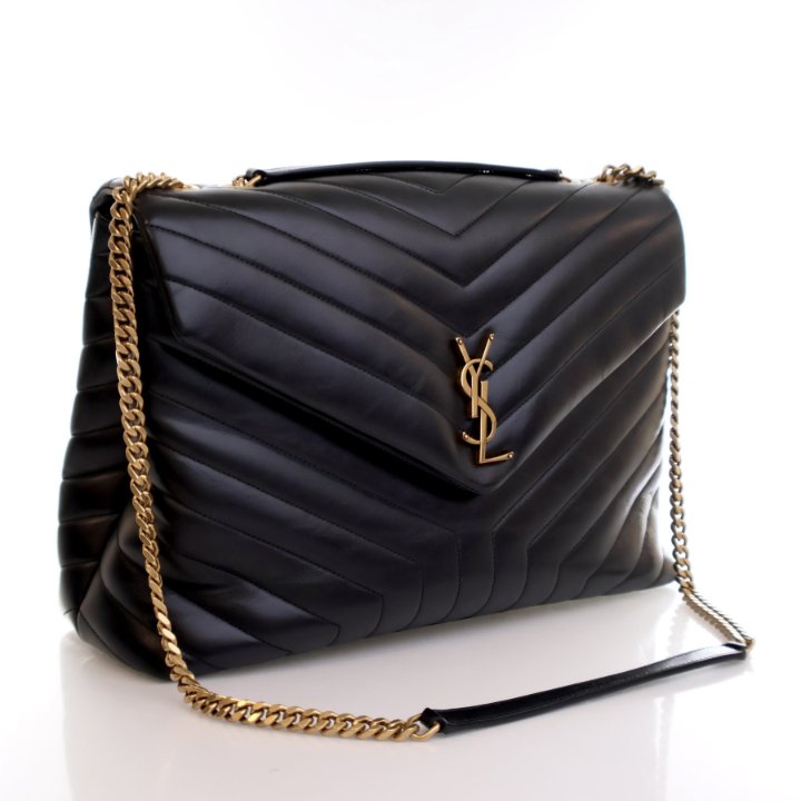 ショルダーバッグ・ポシェット SAINT LAURENT LARGE LOULOU HOT WINE LEATHER BAG Saint Laurent Large LouLou Hot Wine Leather Bag | TheDoubleF