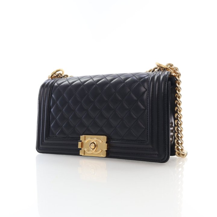 Chanel Medium Lambskin Boy Bag - Luxe Du Jour