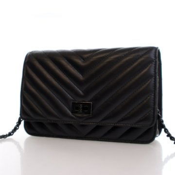 Chanel So Black Calfskin Reissue Wallet On Chain (WOC