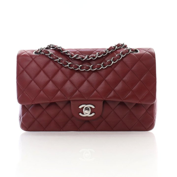 Chanel Medium Red Lambskin Classic Flap Bag - Luxe Du Jour