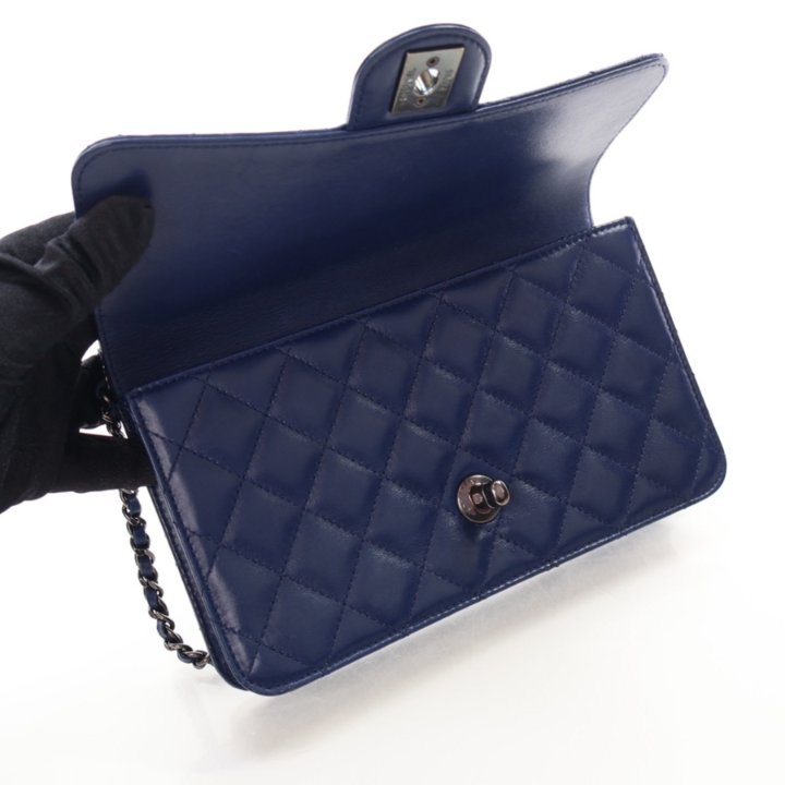 Chanel Navy Lambskin Crossing Times Flap Bag - Luxe Du Jour