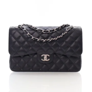 Chanel Jumbo Black Caviar Classic Double Flap Bag