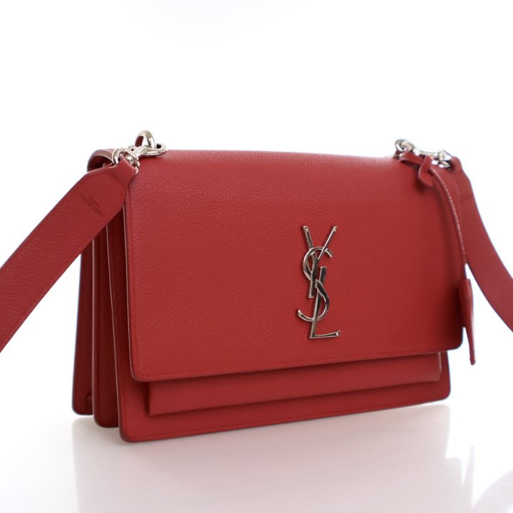 Saint Laurent Medium Leather Sunset Bag - Luxe Du Jour