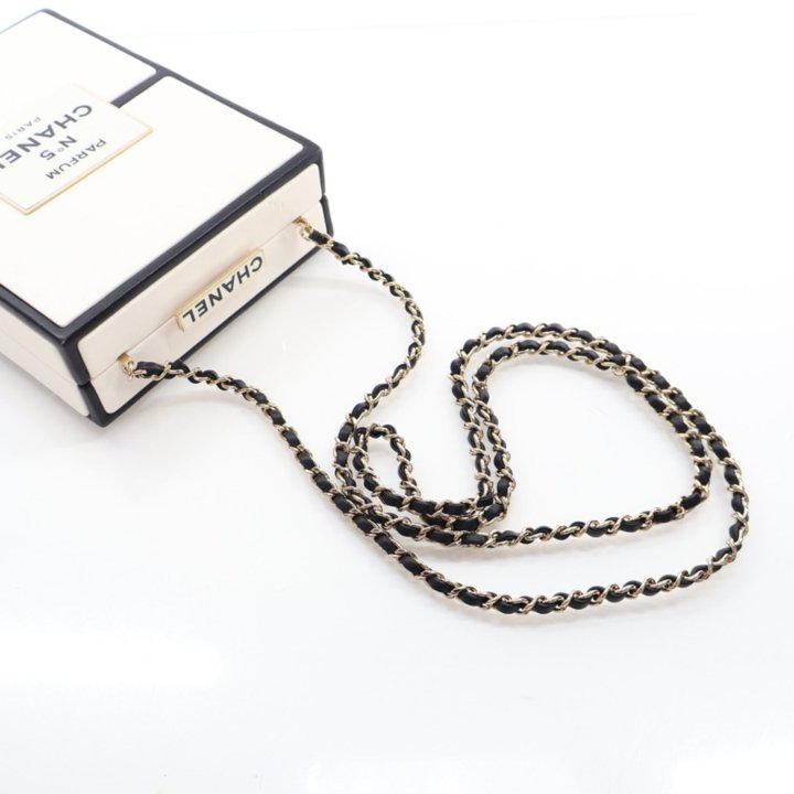 Chanel Calfskin No.5 Perfume Box Evening Clutch Bag - Luxe Du Jour