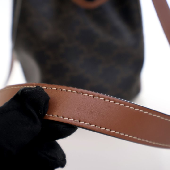 Celine Small Triomphe Drawstring Bag - Luxe Du Jour