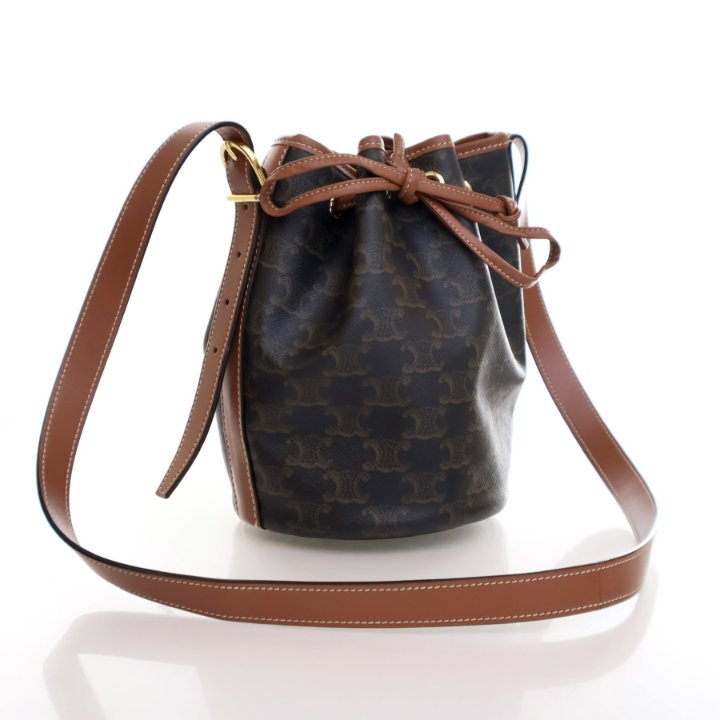 Celine Small Triomphe Drawstring Bag - Luxe Du Jour