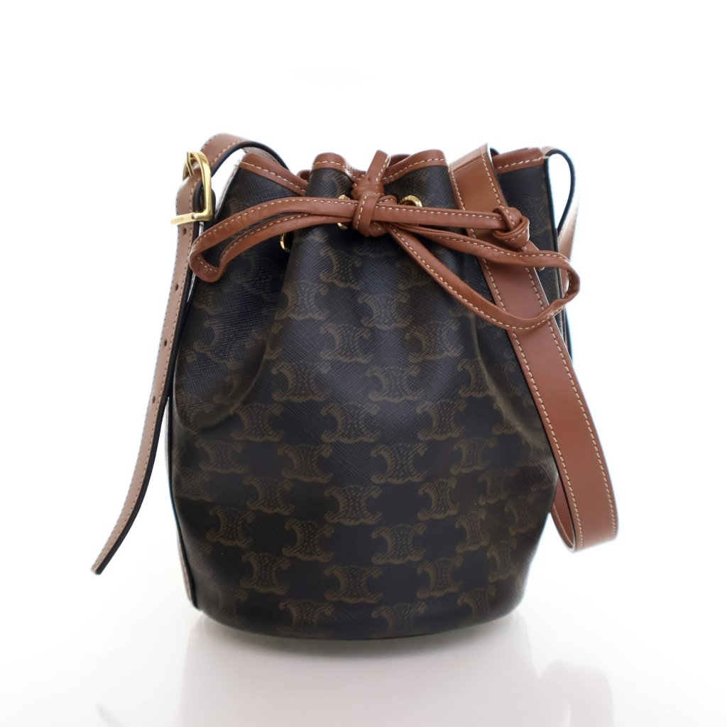 [VIPセール] CELINE セリーヌ Small Drawstring Triomphe バッグ VIPセール] CELINE セリーヌ Small Box Triomphe バッグ