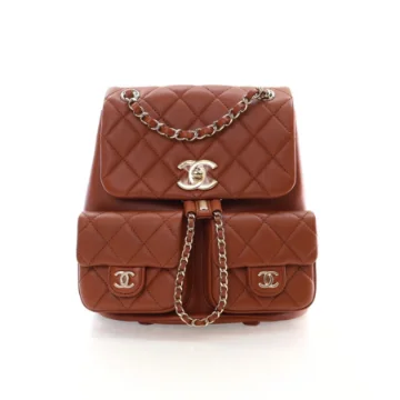Chanel Small Brown Calfskin Duma Backpack