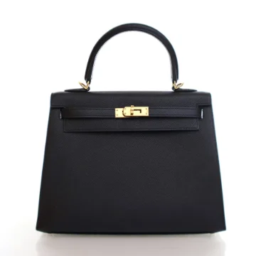 Hermes Black Epsom Kelly Sellier 25