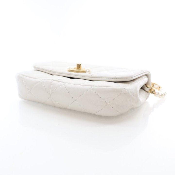 Chanel Mini Calfskin CC Pearl Section Flap Bag - Luxe Du Jour