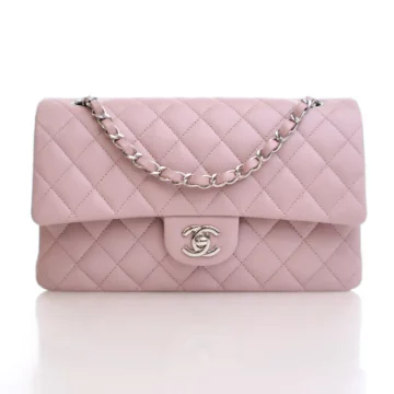 Chanel Medium Pink Caviar Classic Double Flap Bag
